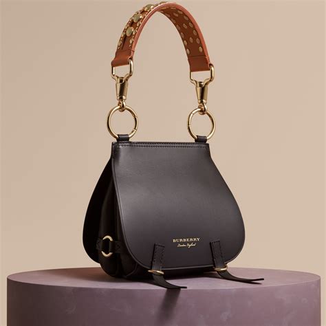 black leather burberry bag|burberry over the shoulder bags.